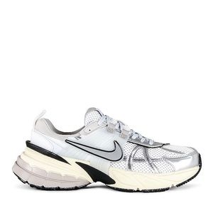 Nike White and Silver Athletic Shoes